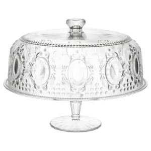 Baci Milano Baroque Rock Cake Kek Standı 32 cm Şeffaf