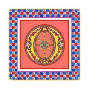 Baci Milano Ortigia O Harfli Tabak 15 cm x 15 cm