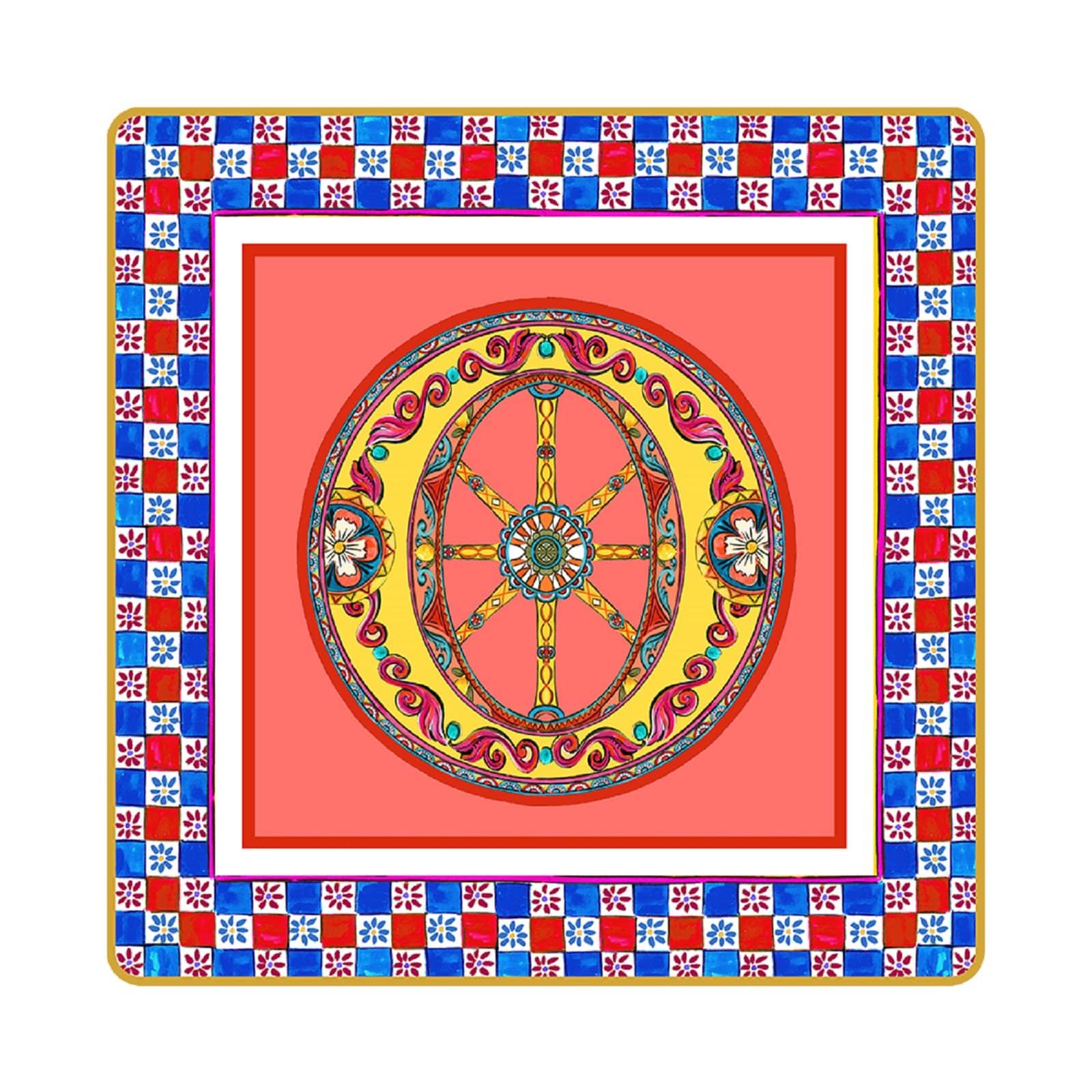 Baci Milano Ortigia O Harfli Tabak 15 cm x 15 cm