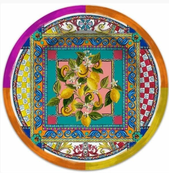 Baci Milano Ortigia Yemek Tabağı 28 cm